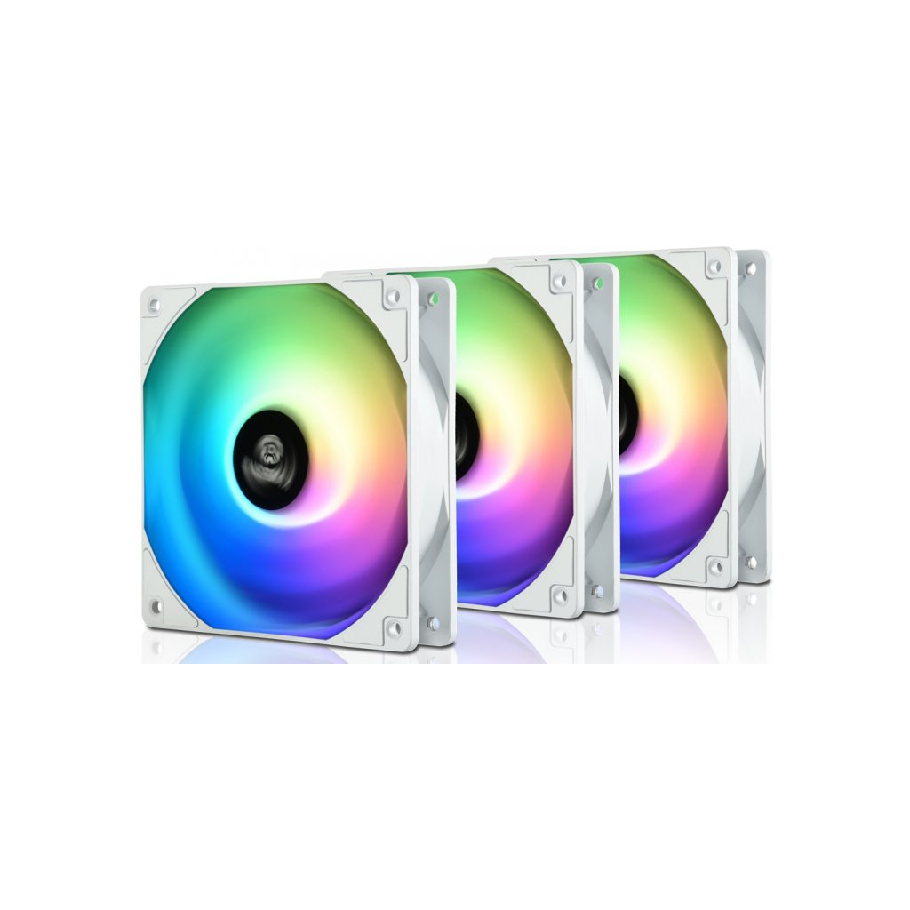 Кулер до корпусу Enermax HF120 ARGB White 3x 120 mm (3 PACK) (UCHF12PARGB-W-BP3) - зображення 2