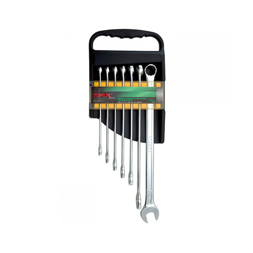 Ключ Toptul набір комбінованих супердовгих 7 шт. 10-19 мм (GAAM0706) - зображення 1