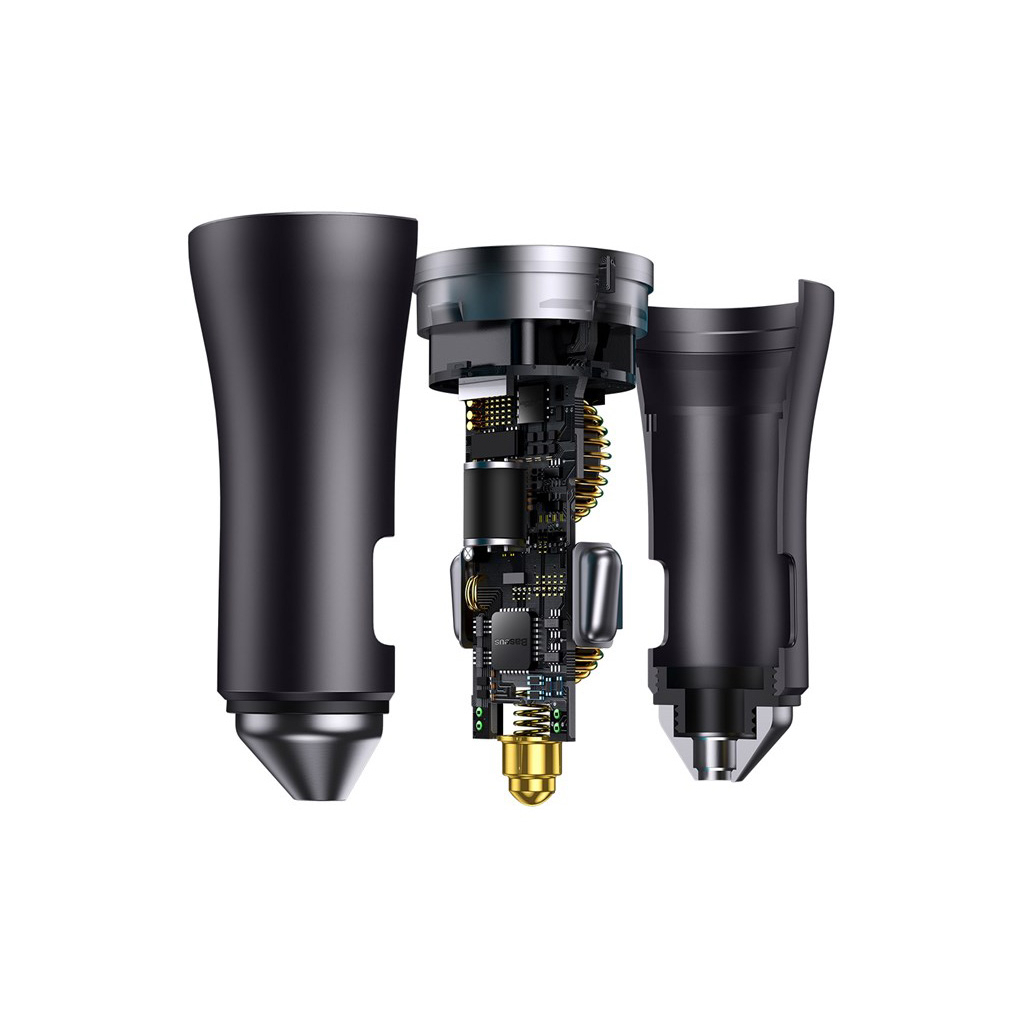 Зарядний пристрій Baseus Golden Contactor Pro Type-С/Type-C Dark Grey (CGJP000013) - зображення 5