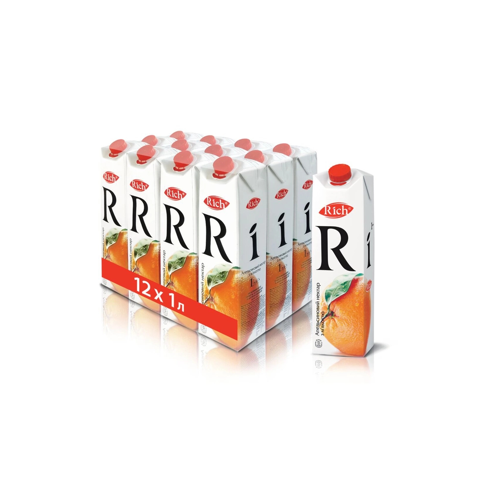 Сік Rich Апельсиновий нектар з м'якоттю 1 л (4820039351791/4820039354372) - изображение 5