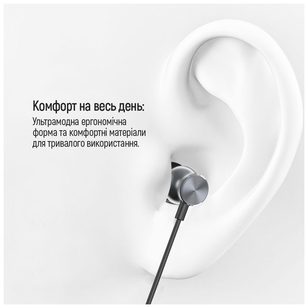 Навушники ColorWay 3.5 mm Wired Earphone UrbanBeat Black (CW-WD03BK) - зображення 9