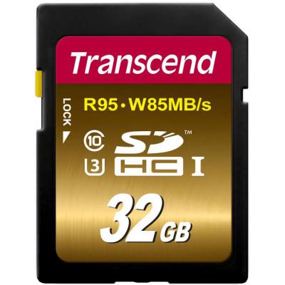 Карта пам'яті Transcend 32GB SDHC class 10 UHS-I U3 (TS32GSDU3X) - зображення 1