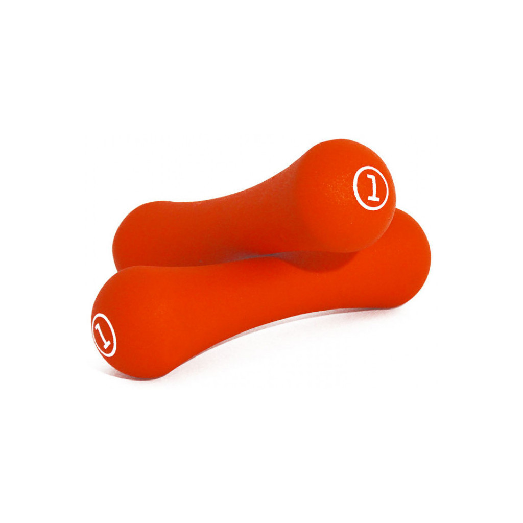 Гантельний набір LiveUp Neoprene Dumbbell неопрен червоний 2х1кг LS2002-B1 (6951376138177) - зображення 1