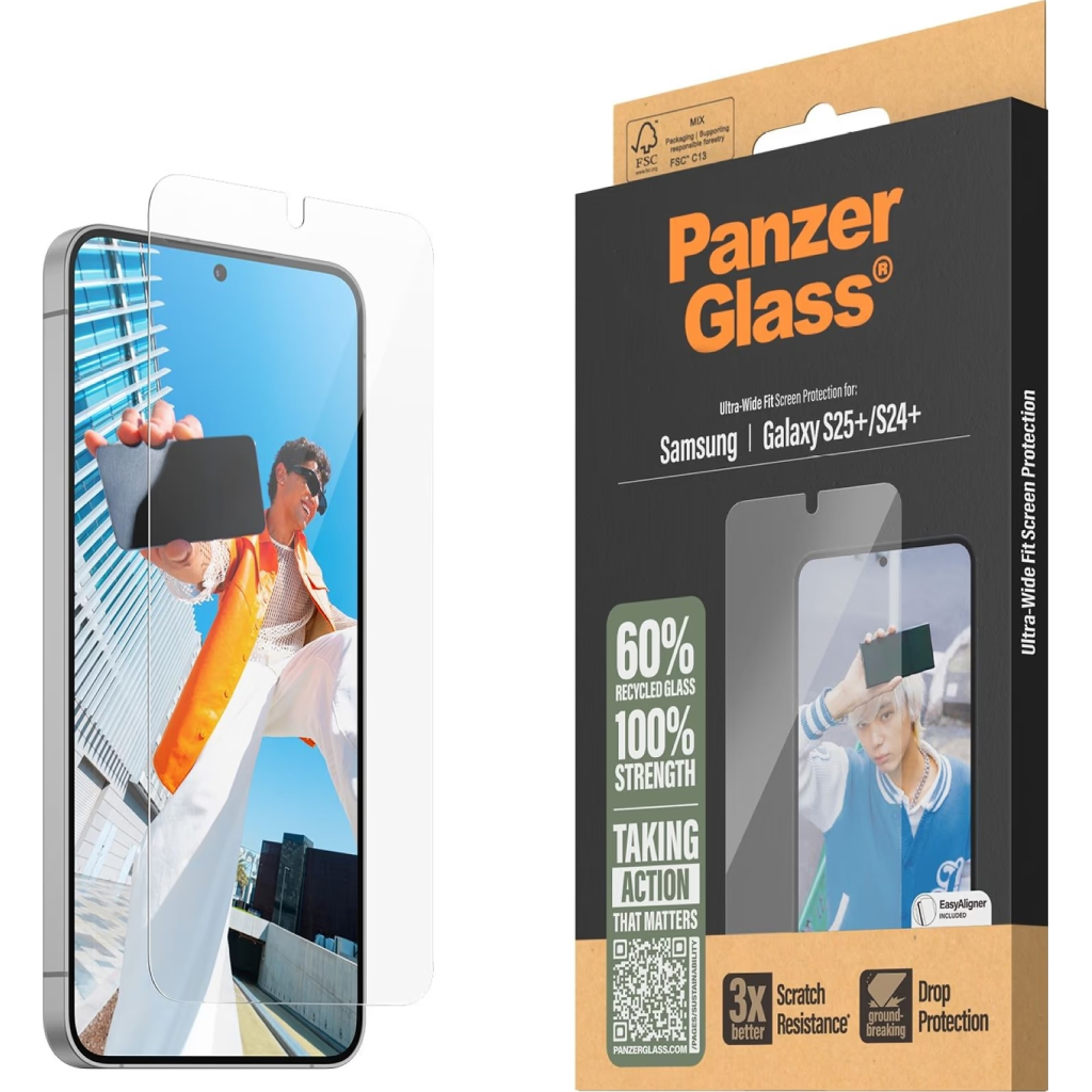 Скло захисне PANZERGLASS Samsung Galaxy S25 Plus Ultra-Wide Fit (PG_PGRNUWFG37942) - изображение 1