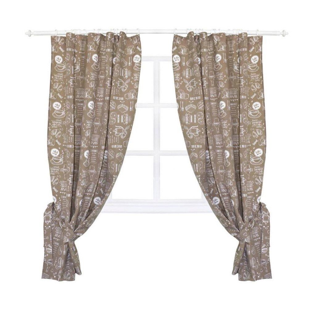 Штора Прованс комплект Breakfast Beige 136x170 см 2 шт (11139) - зображення 1