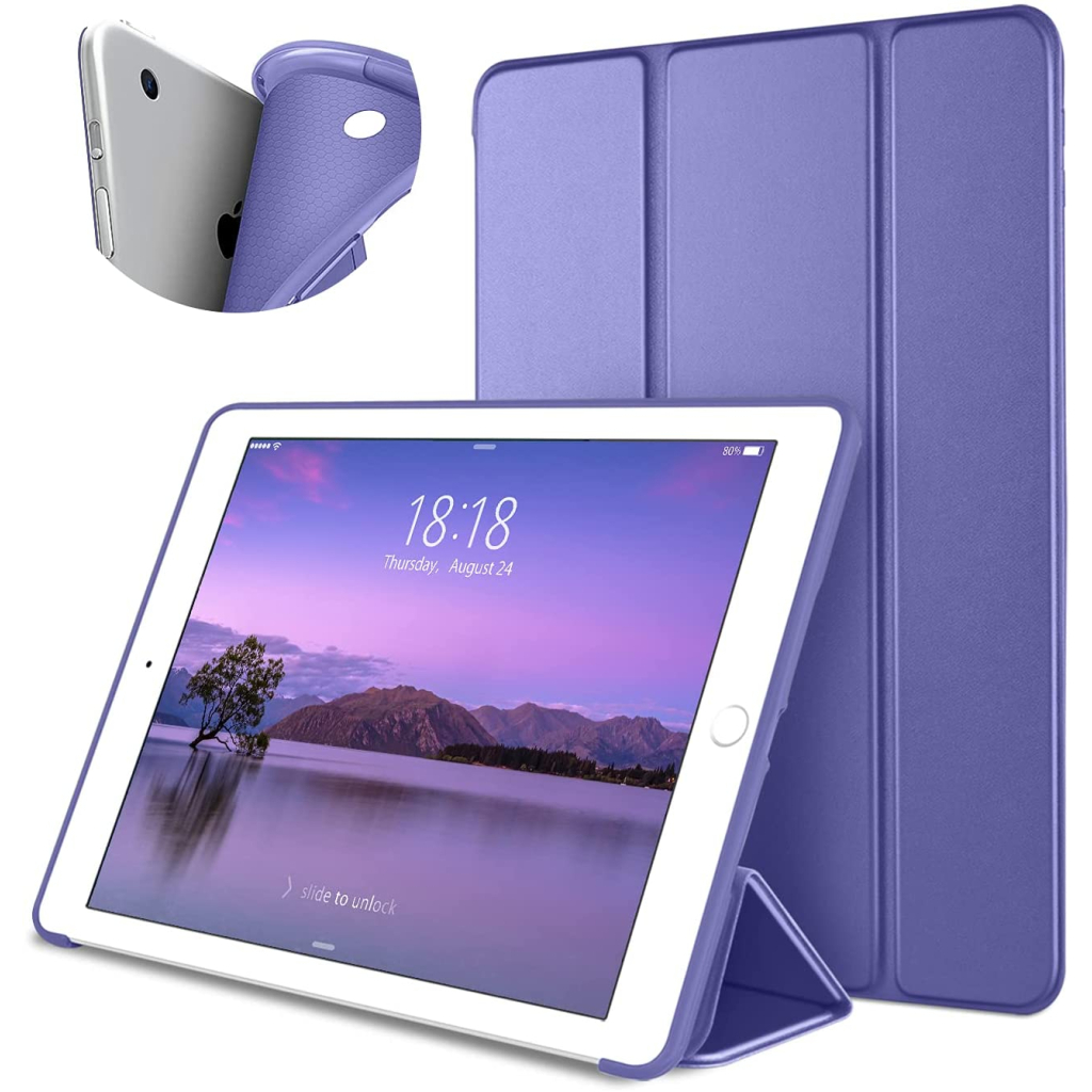 Чохол до планшета BeCover Tri Fold Soft TPU Silicone Apple iPad 9.7 2017/2018 A1822/A1823/A1893/A1954 Purple (706880) - зображення 2