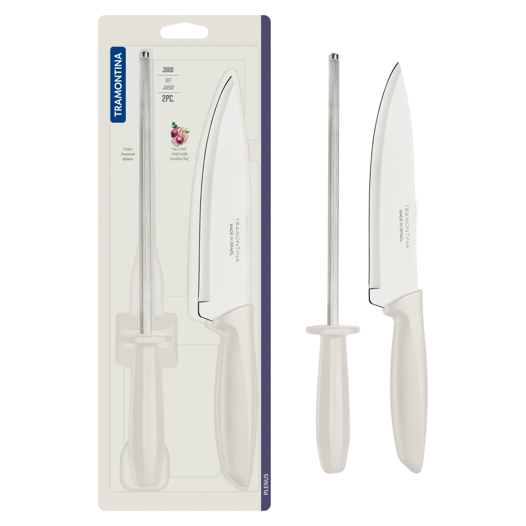 Набір ножів Tramontina Plenus Light Grey 2 предмети (23498/311) - зображення 2