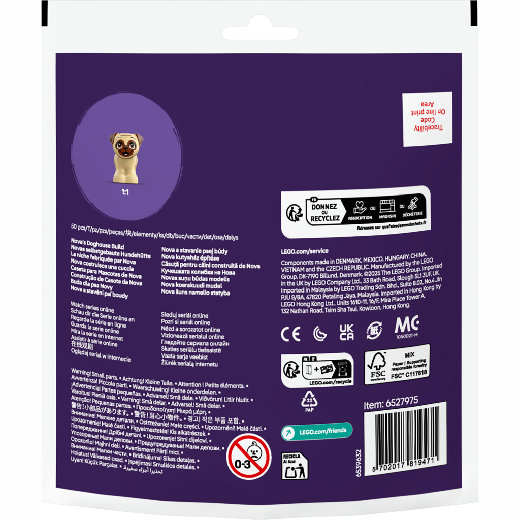 Конструктор LEGO Friends Модель собачої будки від Нови (30697) - зображення 4