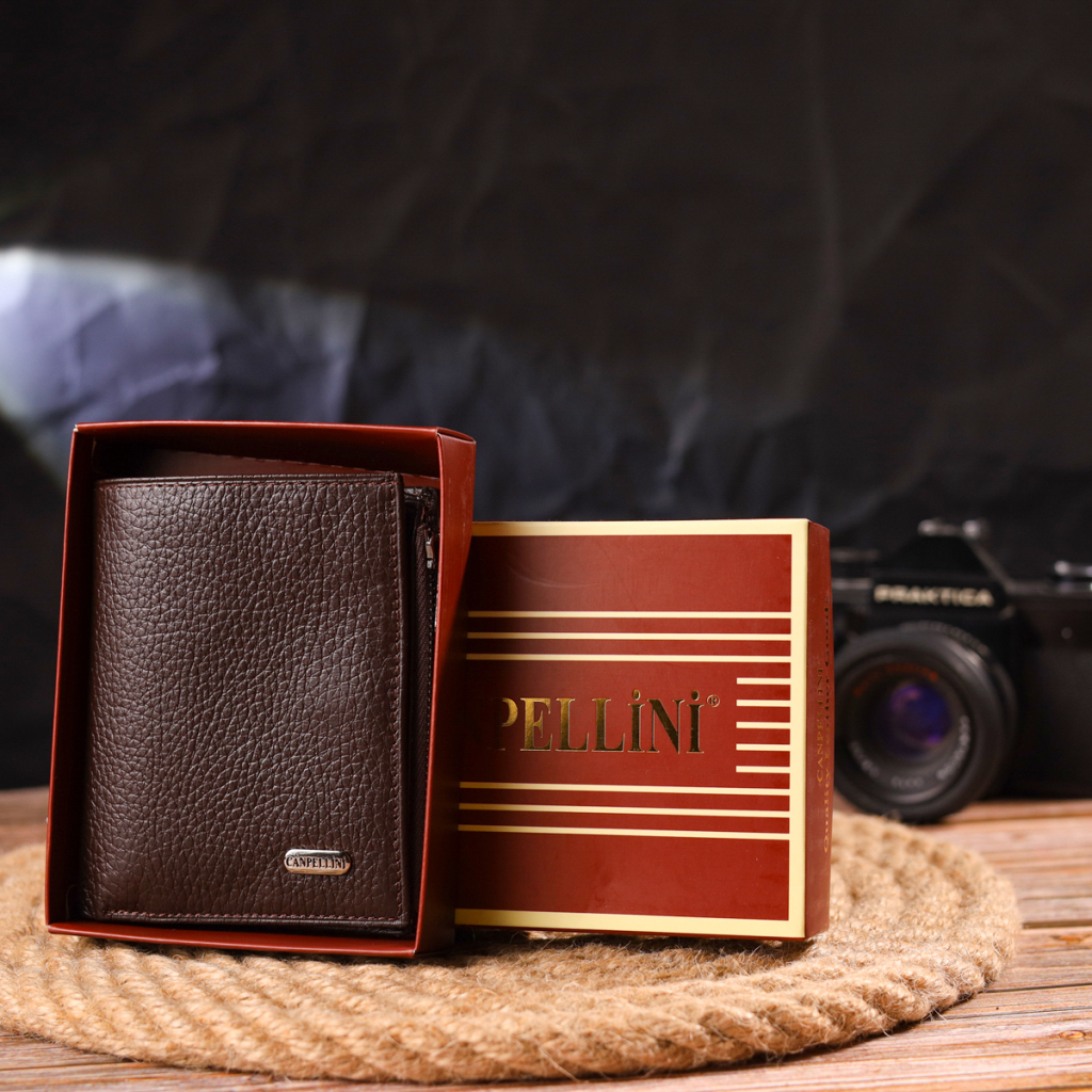 Гаманець Canpellini З натуральної шкіри Коричневий (21674) - зображення 10