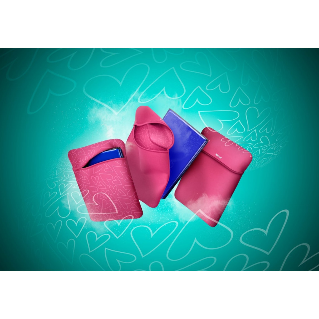 Чохол до ноутбука Trust 15.6" Yvo Mouse & Sleeve Pink+ mouse (23443) - зображення 17