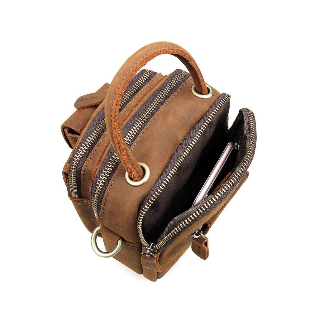 Сумка Vintage Коричнева (14416) - зображення 12