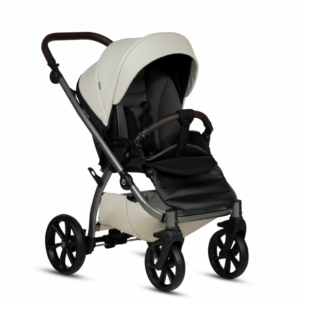 Коляска TUTIS Uno5 plus LEATHER COLLECTION Black Sesame (1402168) - зображення 3