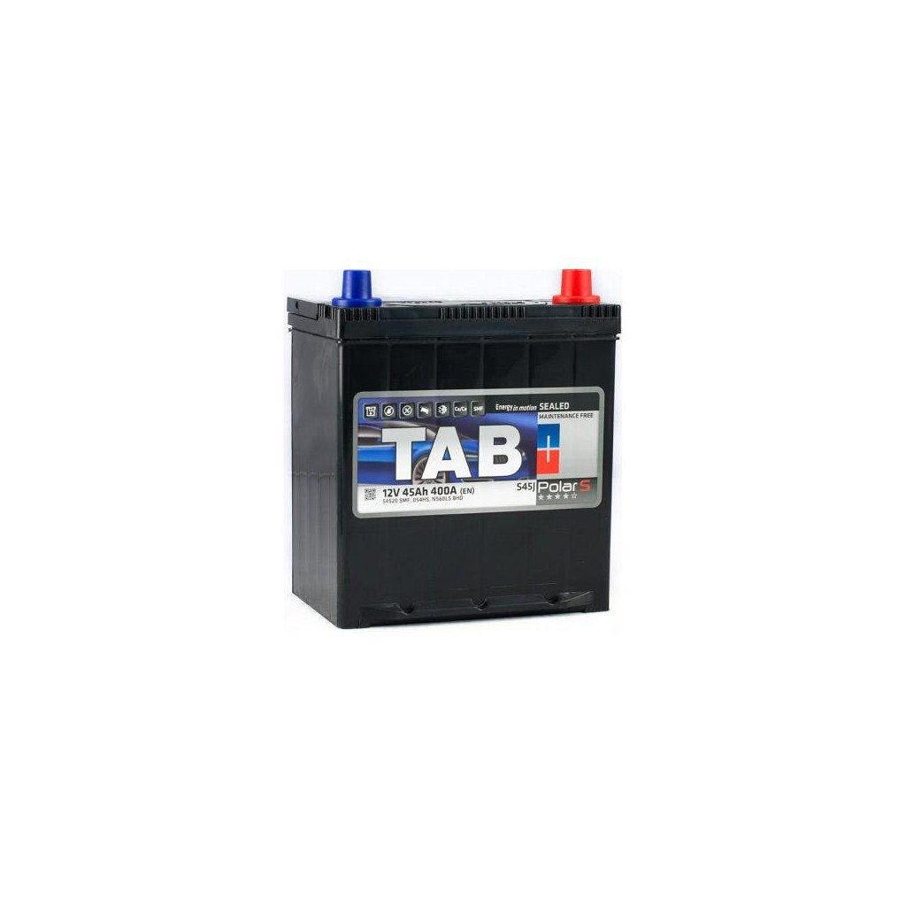 Акумулятор автомобільний TAB 45Ah/12V Polar S тонка клема Japan Min. (246344S) - зображення 1