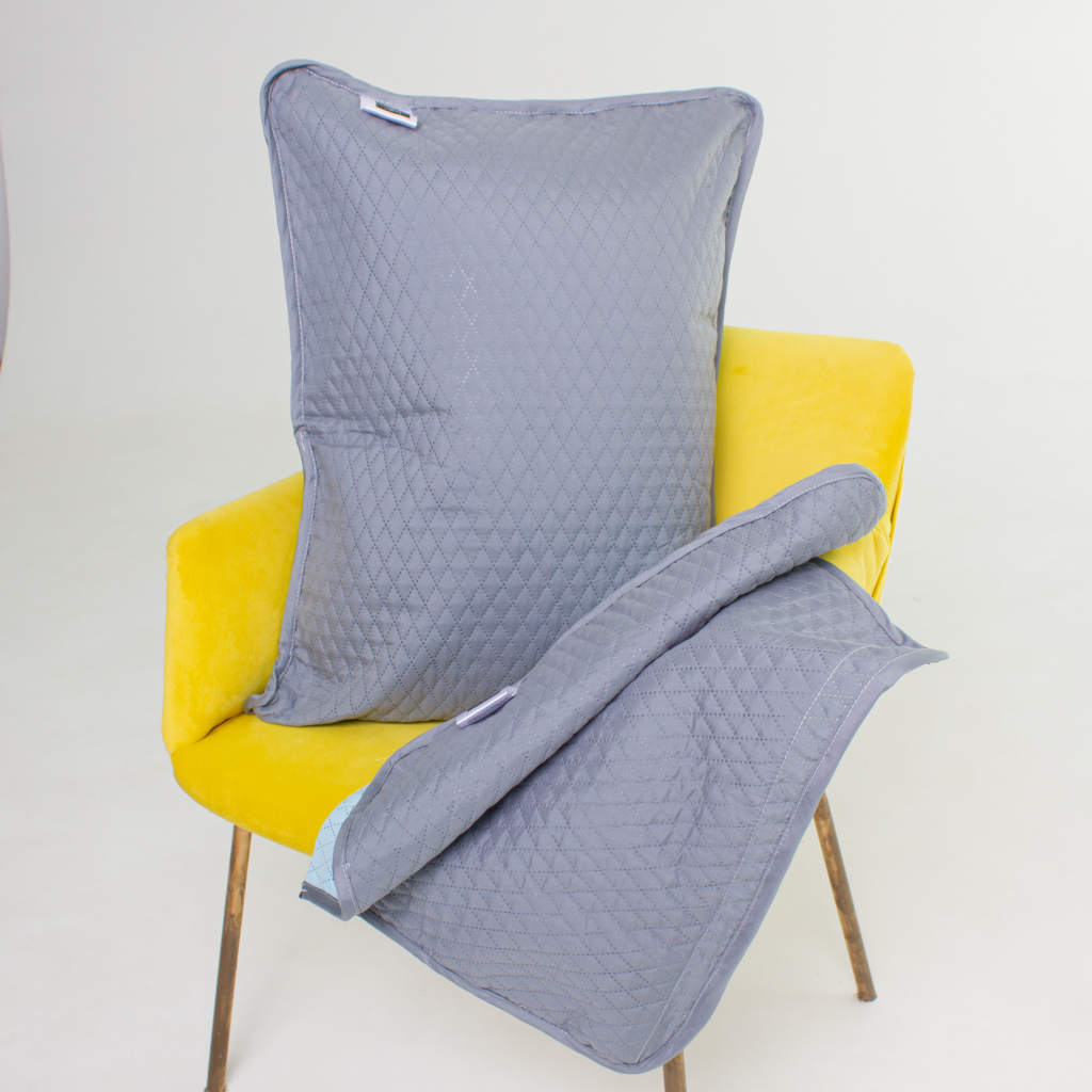 Покривало MirSon набір Great Line №7039 Indigo 150х210 + 2 наволочки (2200005377284) - зображення 6