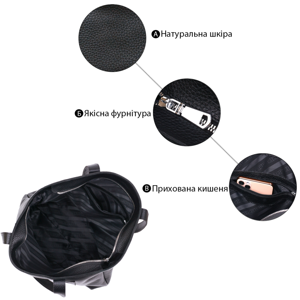 Сумка Shvigel Жіноча Чорна (16354) - зображення 4