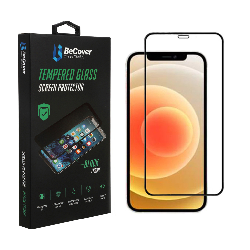 Скло захисне BeCover Apple iPhone 14 Black (707970) - зображення 1