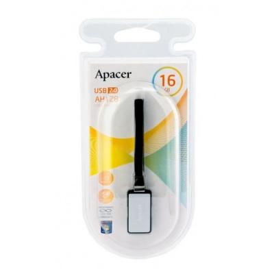 USB флеш накопичувач Apacer 16GB AH128 Silver RP USB 2.0 (AP16GAH128S-1) - зображення 5