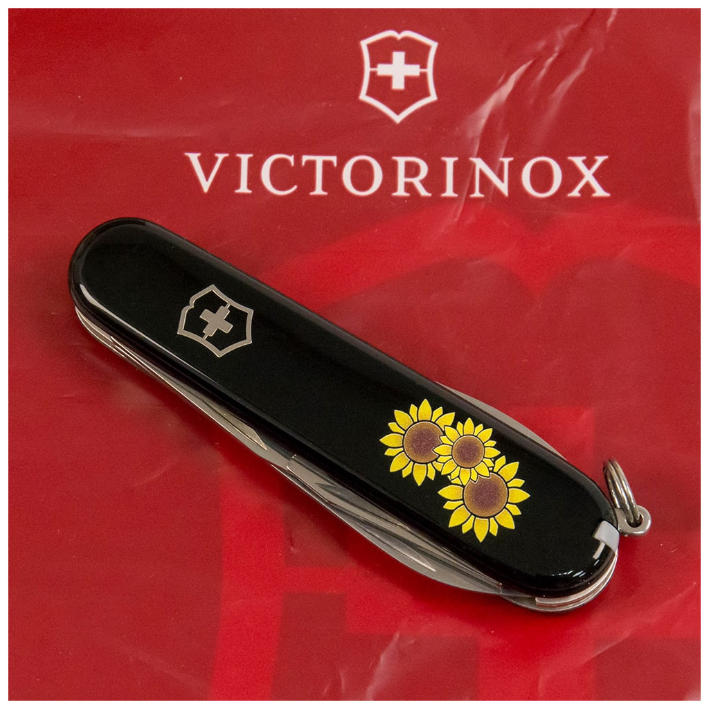 Ніж Victorinox Spartan Ukraine 91 мм Чорний Соняшники (1.3603.3_T1340u) - зображення 6