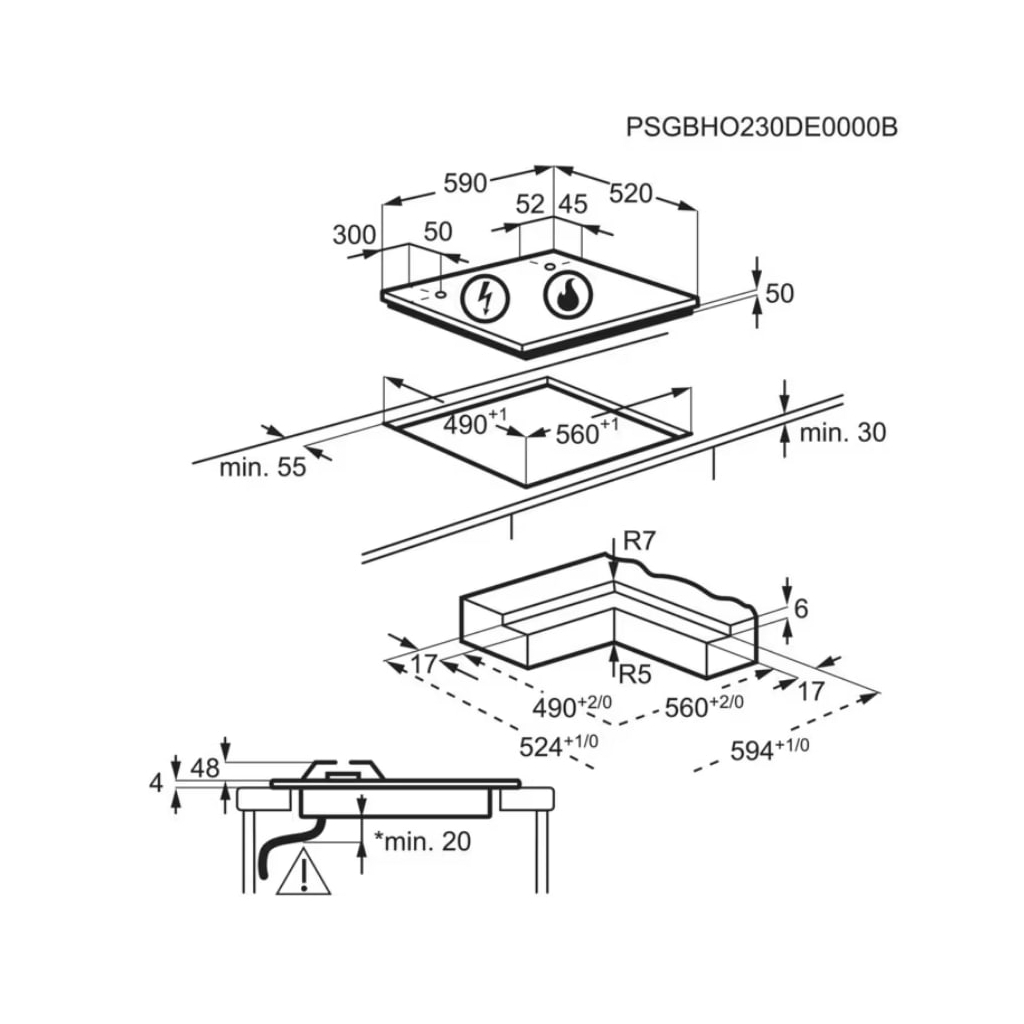 Варочна поверхня AEG HDB64623NB - изображение 11