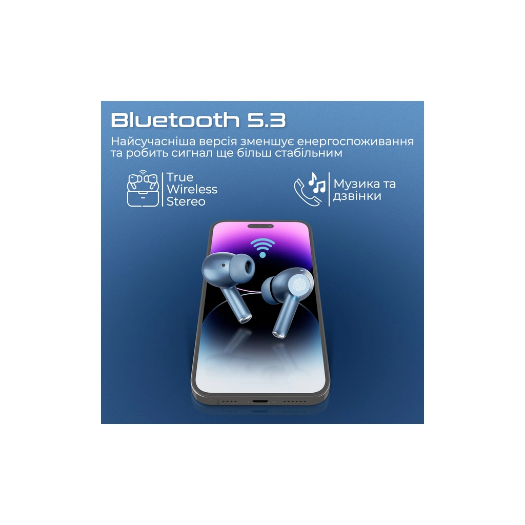 Навушники Promate ProPods Blue (propods.blue) - зображення 3