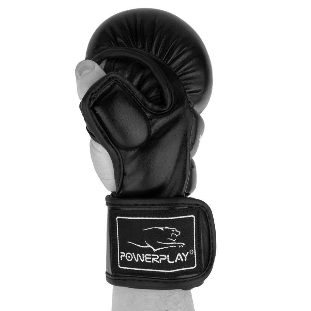 Рукавички для MMA PowerPlay 3026 XL Black (PP_3026_XL_Black) - изображение 3