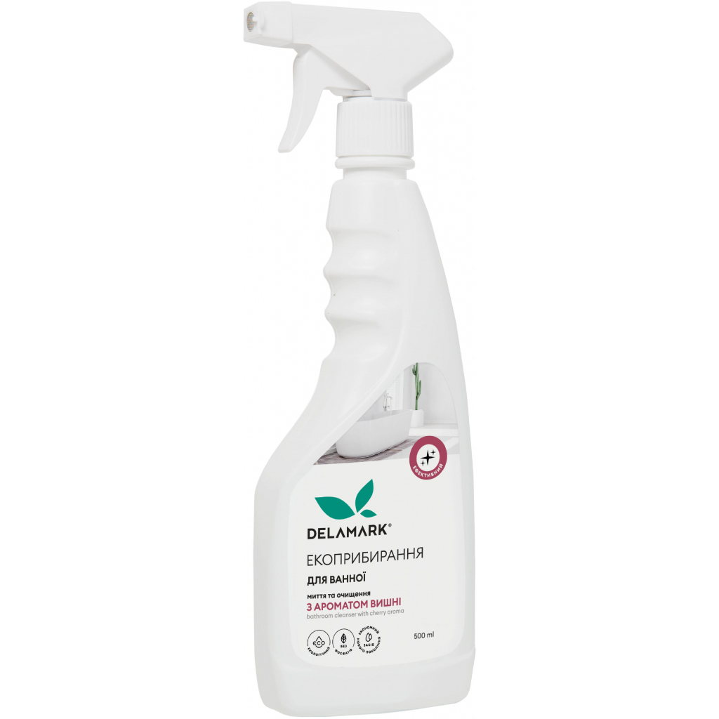 Спрей для чищення ванн DeLaMark з ароматом вишні 500 мл (4820152330697) - зображення 1
