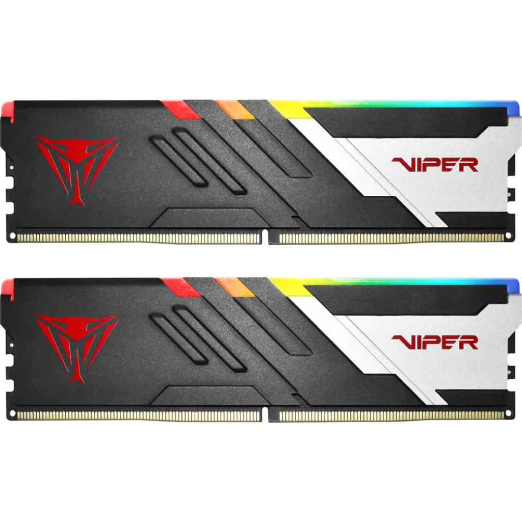 Модуль пам'яті для комп'ютера DDR5 64GB (2x32GB) 6000 MHz Viper Venom RGB Patriot (PVVR564G600C36K) - зображення 1