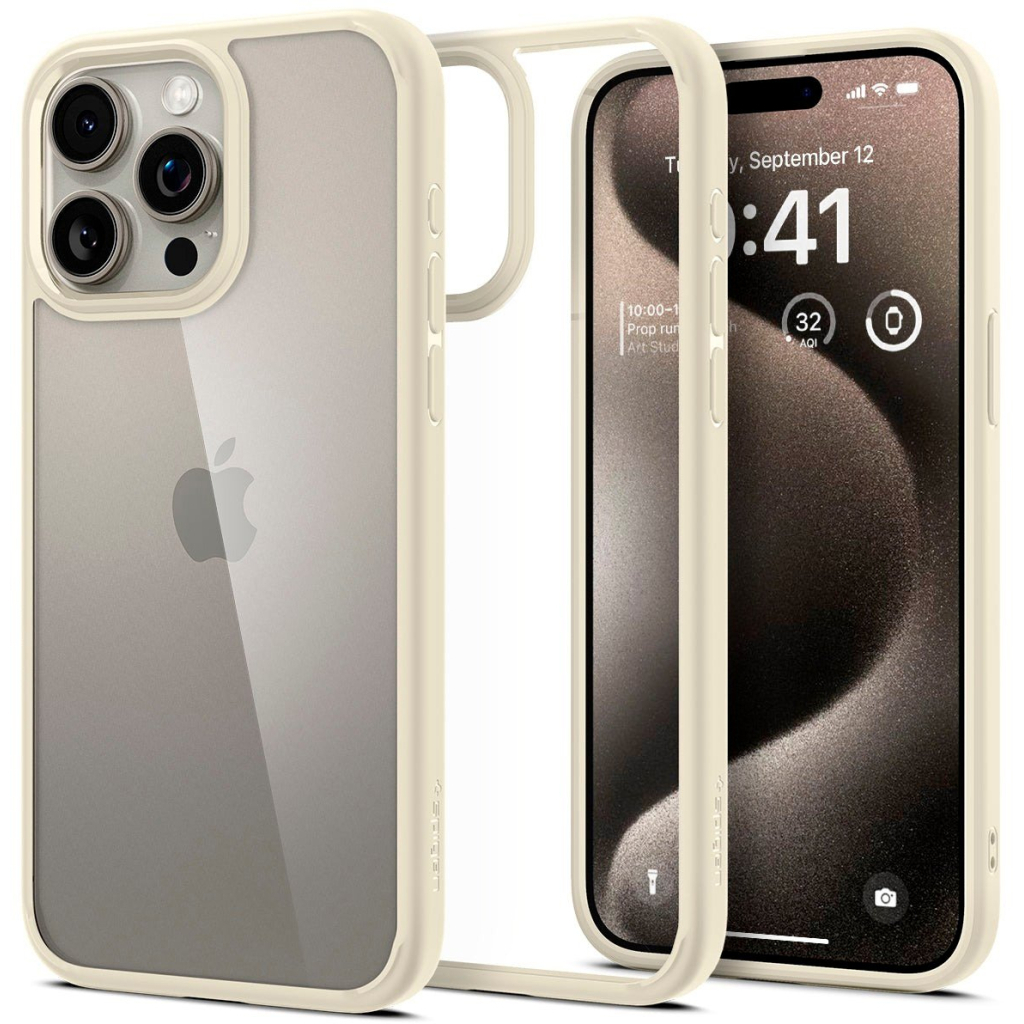 Чохол до мобільного телефона Spigen Apple iPhone 15 Pro Max Ultra Hybrid Mute Beige (ACS06571) - изображение 2