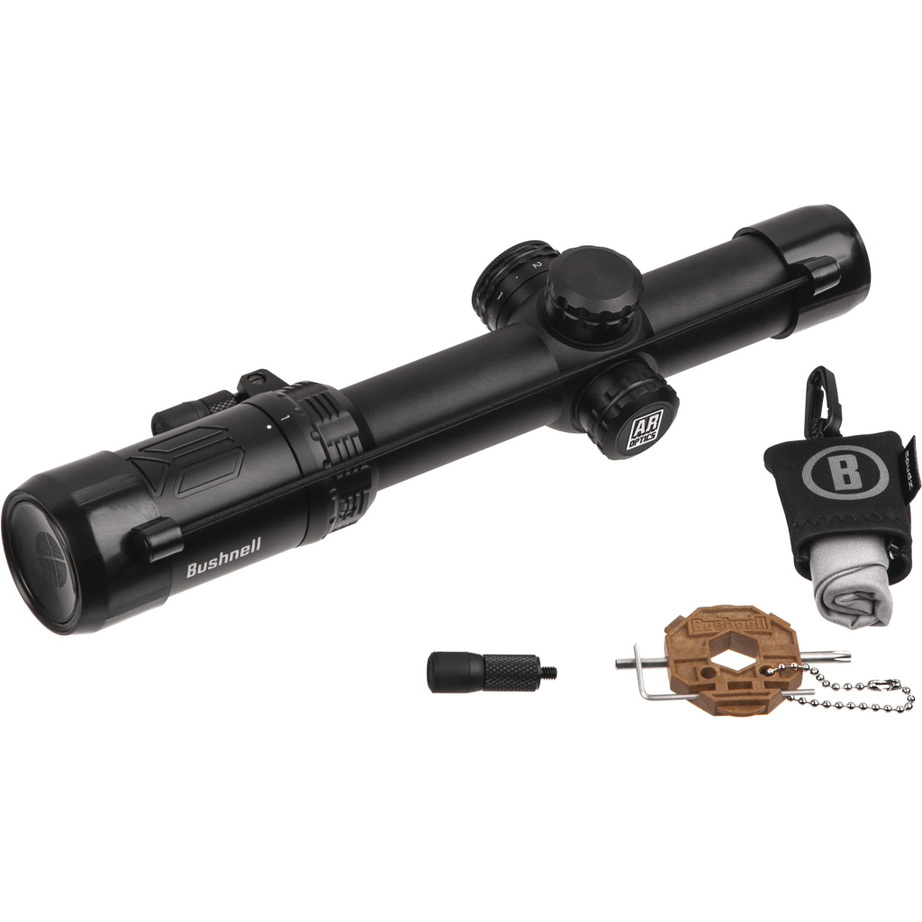 Оптичний приціл Bushnell AR Optics 1-8x24 Cіткa BTR-1 з підсвічуванням (AR71824I) - зображення 6