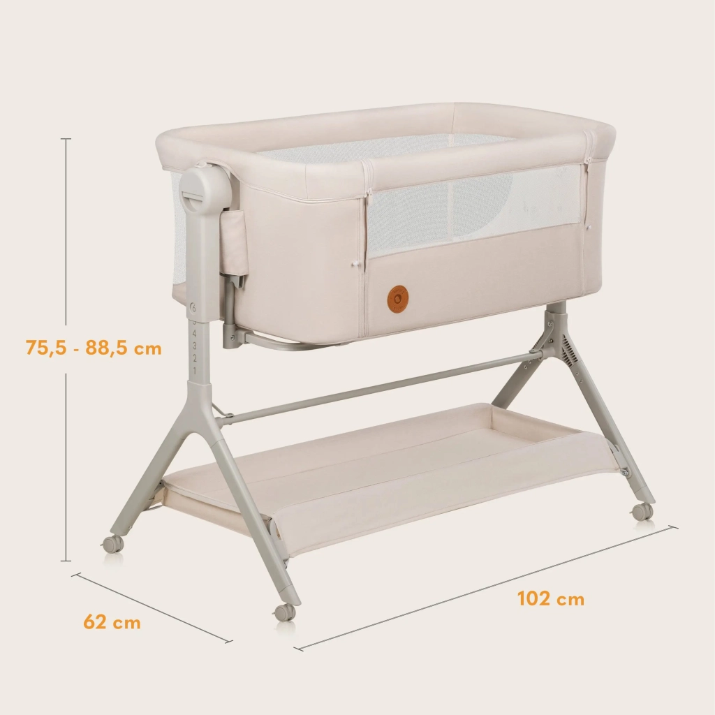 Ліжечко Lionelo приставна LEONIE PLUS BEIGE SAND (LO-LEONIE PLUS BEIGE SAND) - зображення 12