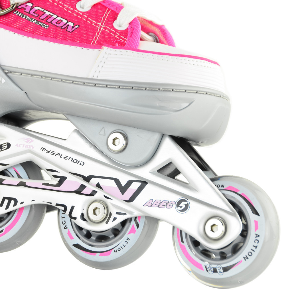 Роликові ковзани Action Anny Рожеві 33-36 (PW-126B-13-2PINK/33-36) - зображення 5