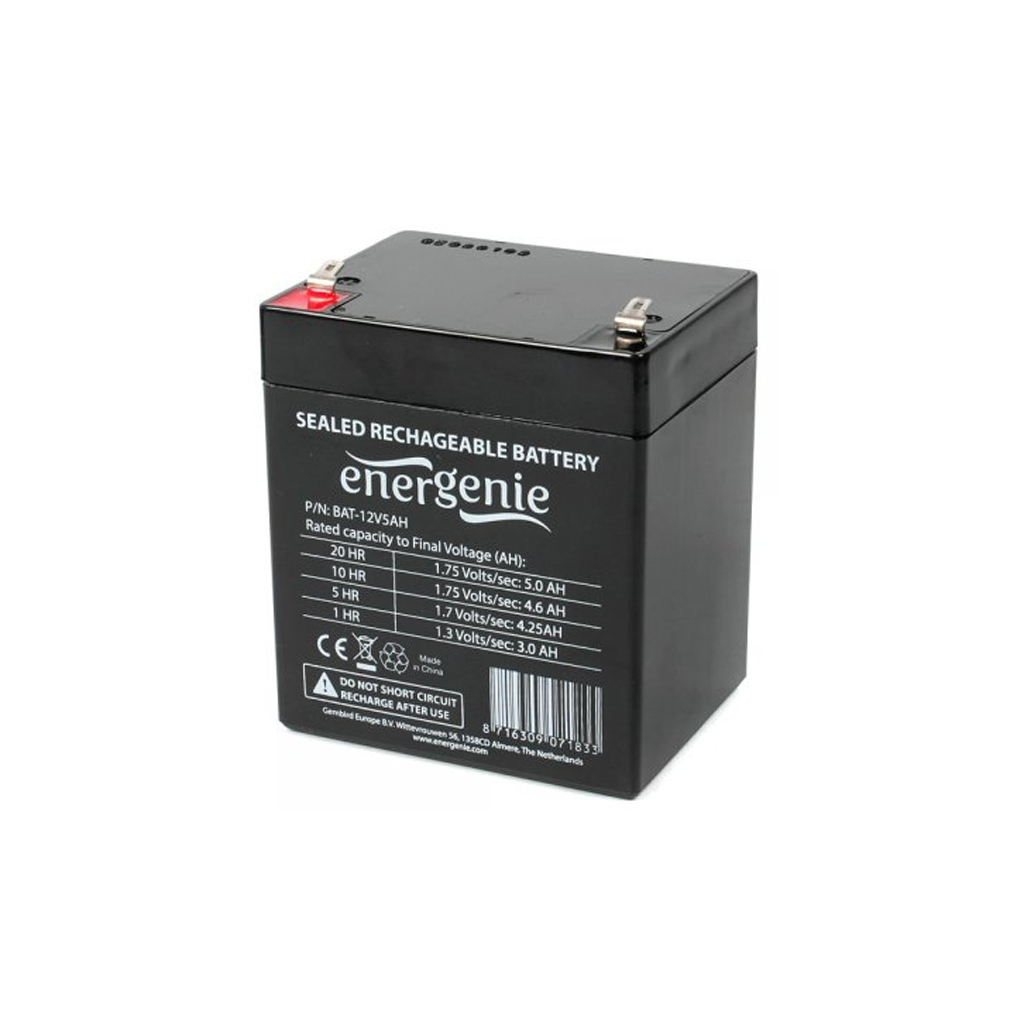 Батарея до ДБЖ EnerGenie 12В 5 Ач (BAT-12V5AH) - зображення 1