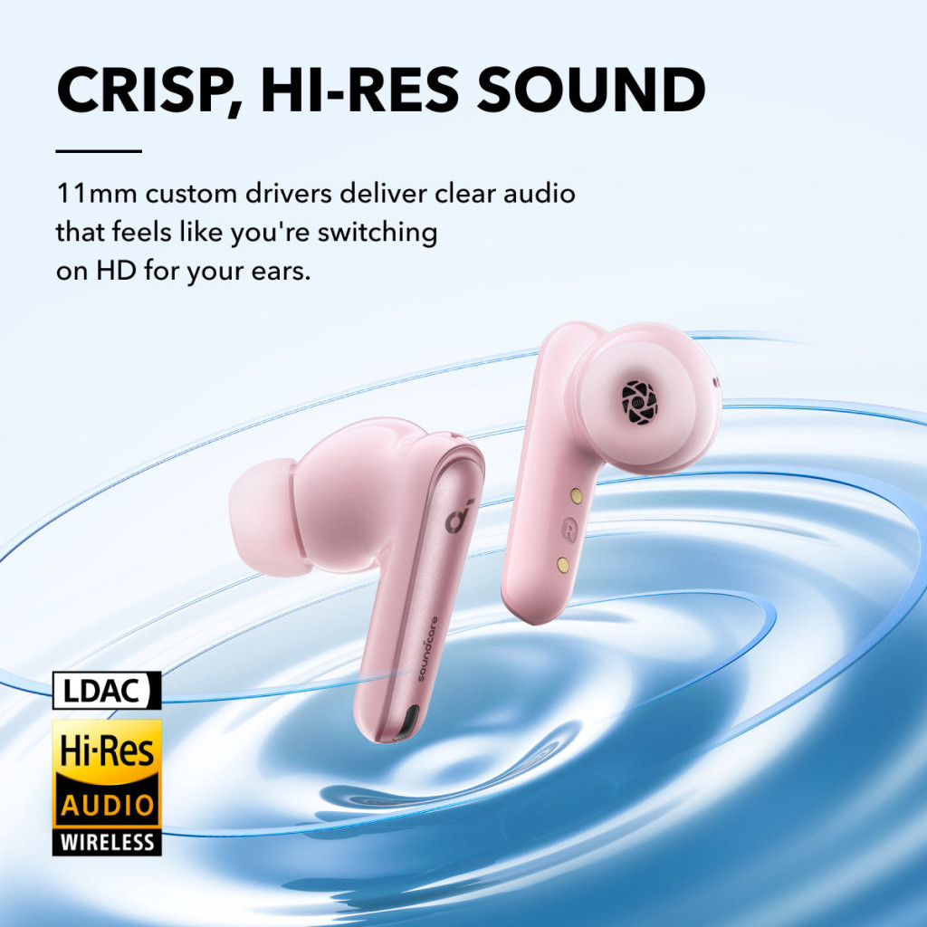 Навушники Anker SoundСore Liberty 4 NC Pastel Pink (A3947G51) - зображення 3