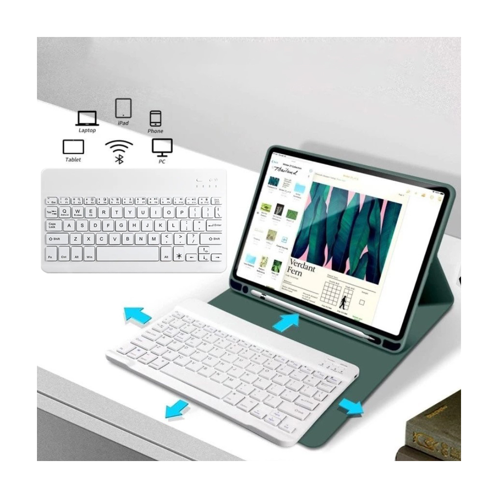 Чохол до планшета BeCover with keyboard Apple iPad Mini 6 2021 Dark Green (712987) - зображення 4