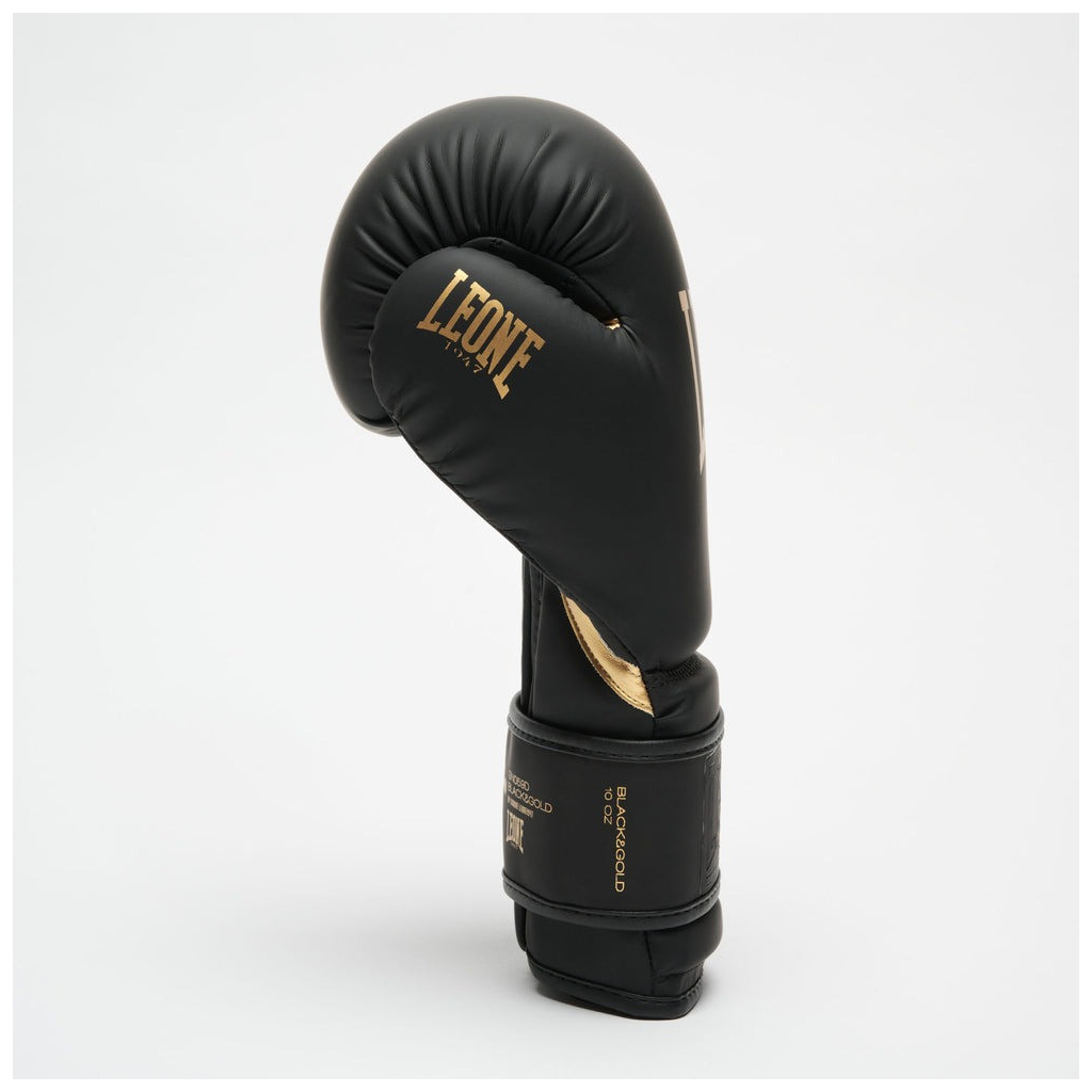 Боксерські рукавички Leone GN059D Black/Gold 10 унцій (GN059D_Bl/Gold_10oz) - зображення 7