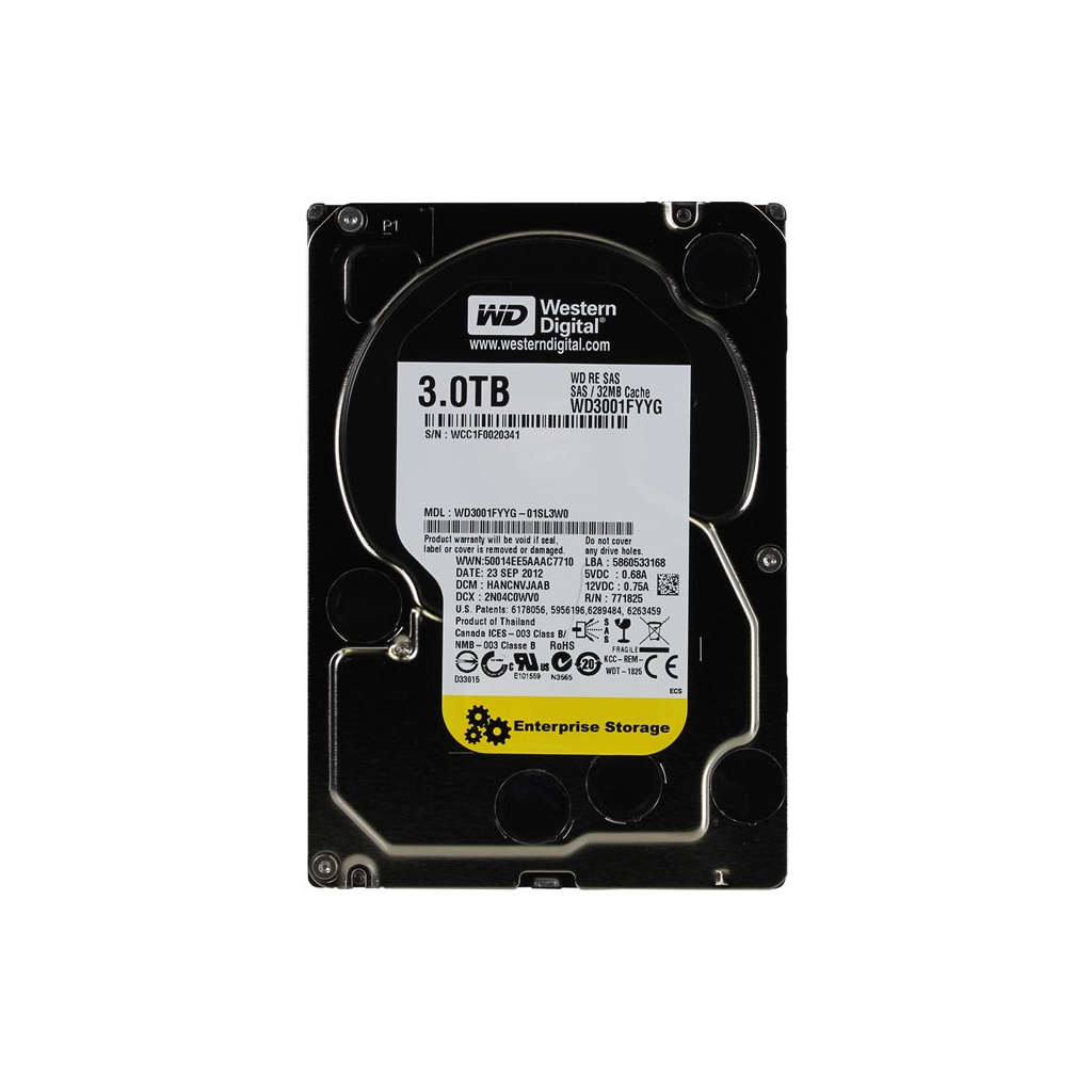 Жорсткий диск для сервера 3TB WD (WD3001FYYG) - зображення 1
