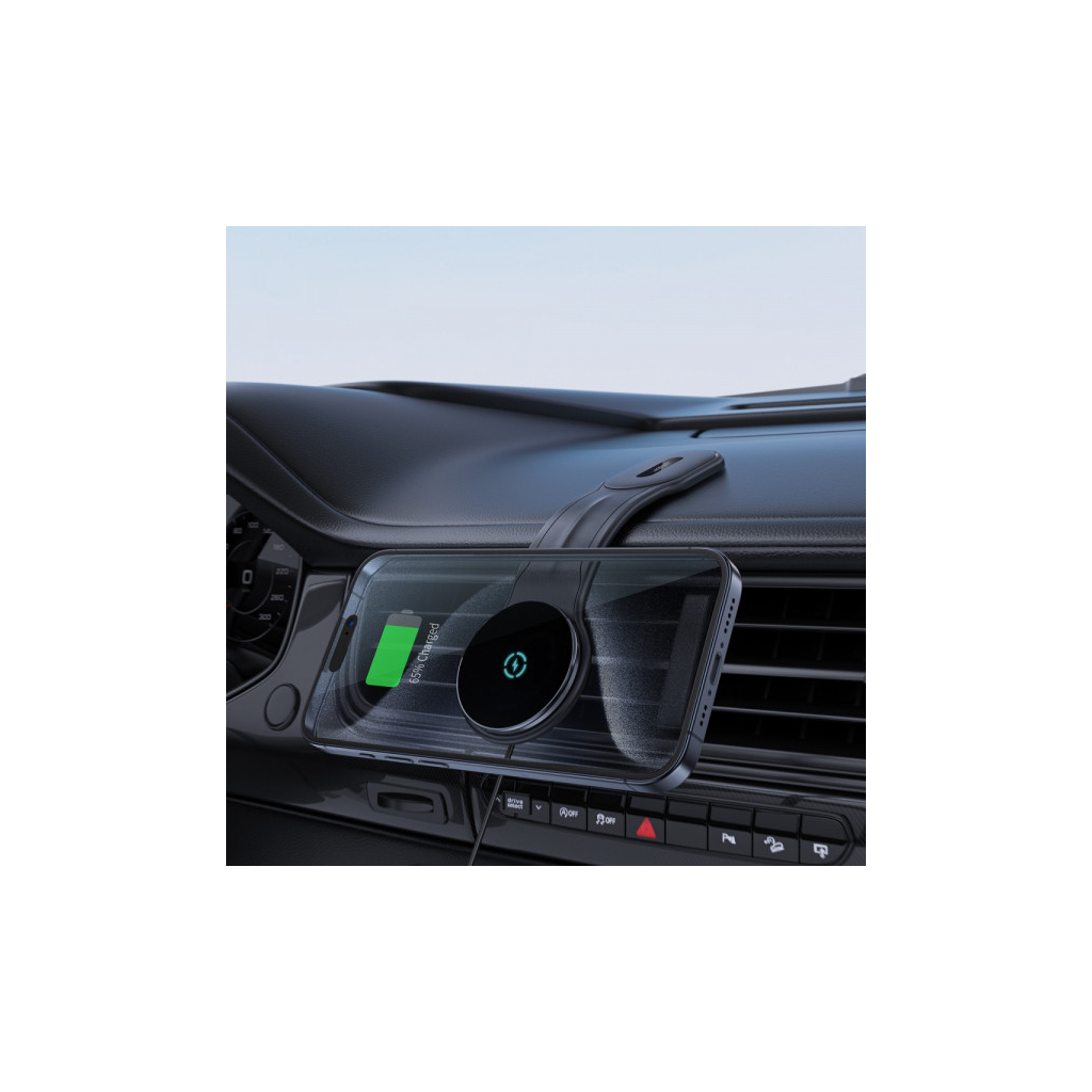 Універсальний автотримач Acefast D21 Magnetic wireless Velcro (6974316282907) - изображение 9