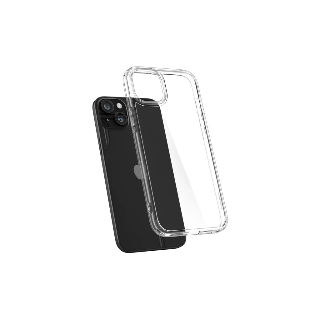 Чохол до мобільного телефона Spigen Apple iPhone 15 Plus Crystal Hybrid Crystal Clear (ACS06459) - зображення 6