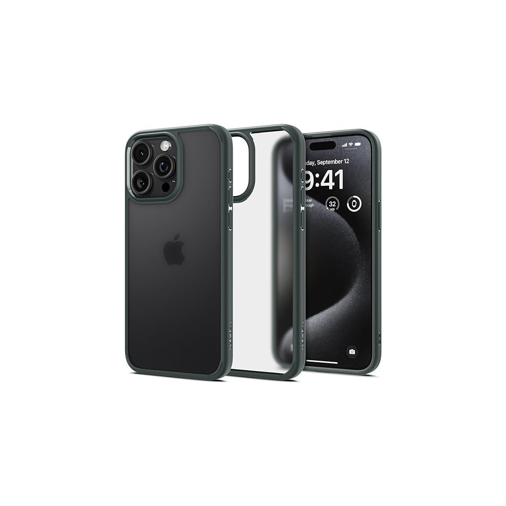 Чохол до мобільного телефона Spigen Apple iPhone 15 Pro Ultra Hybrid Frost Green (ACS06710) - изображение 2
