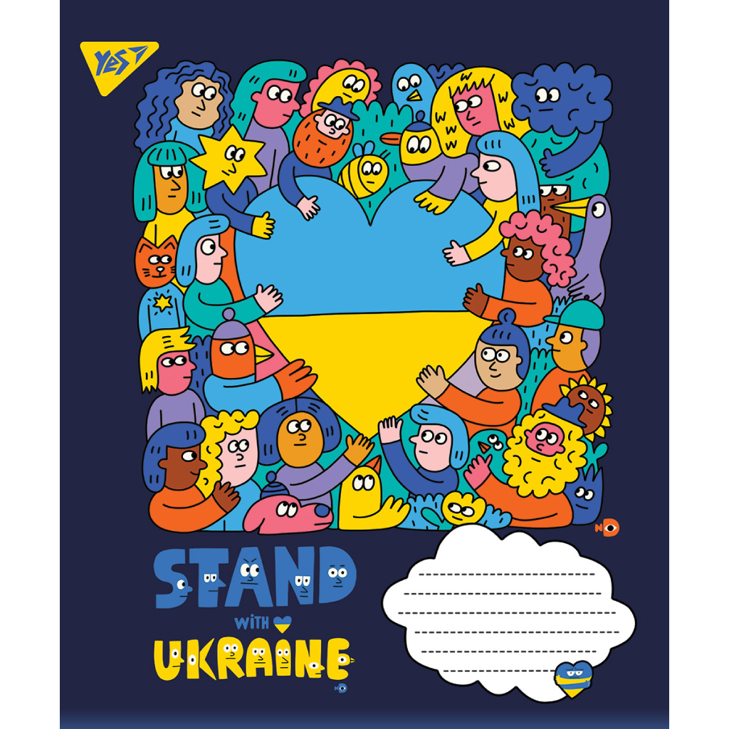 Зошит Yes А5 Ukraine 60 аркушів, лінія (766243) - зображення 1