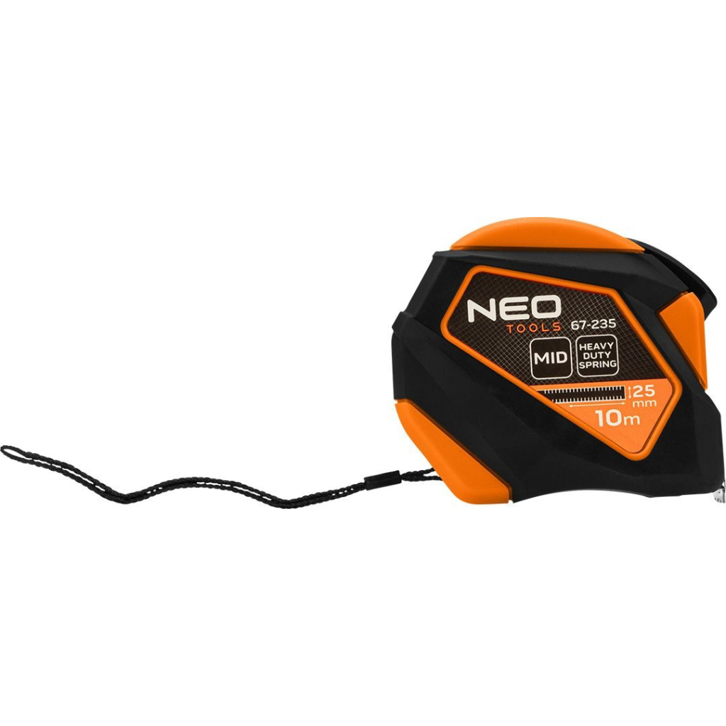 Рулетка Neo Tools 10мx25мм, з фіксатором змотування, магніт (67-235) - зображення 9