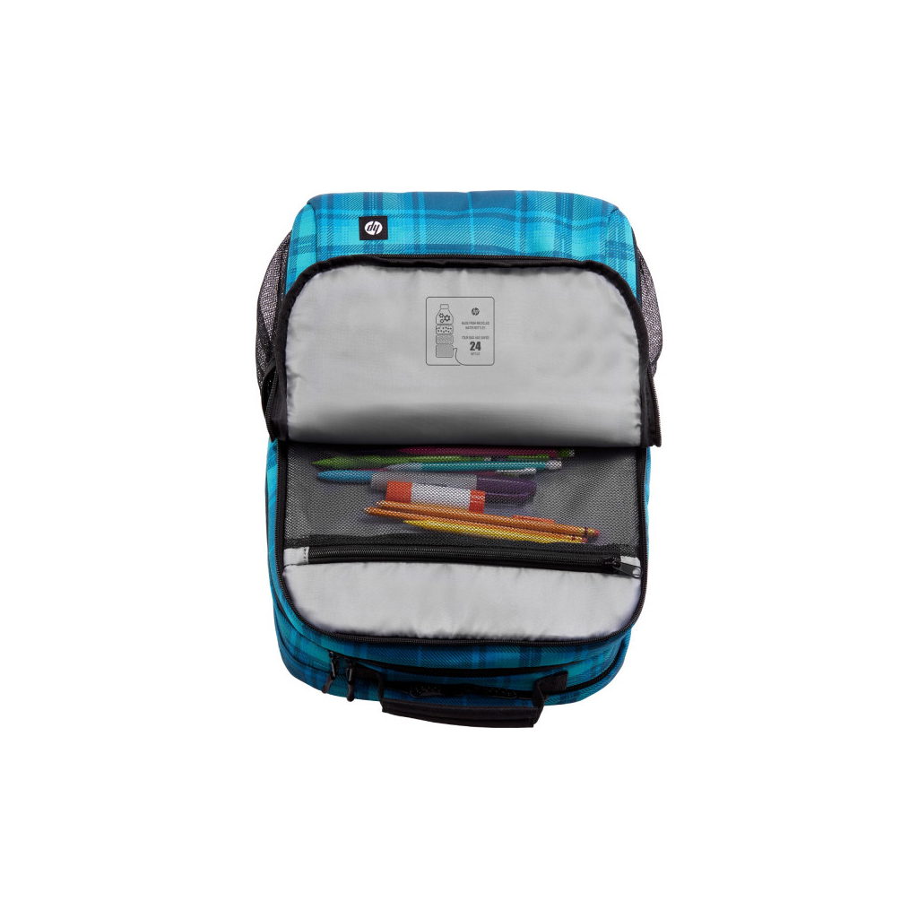 Рюкзак для ноутбука HP 16.1" Campus Tartan Plaid Blue (7J594AA) - зображення 7