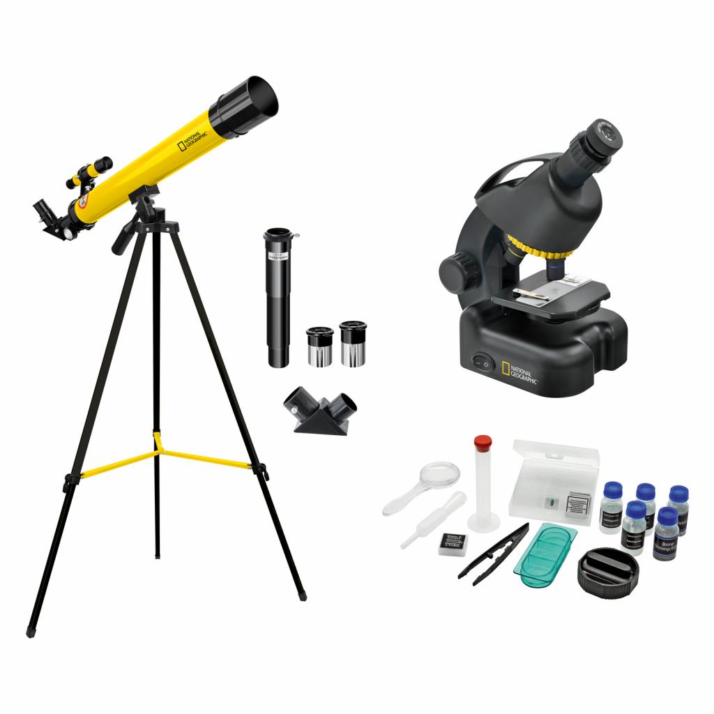 Мікроскоп National Geographic Junior 40x-640x + Телескоп 50/600 (927790) - зображення 1