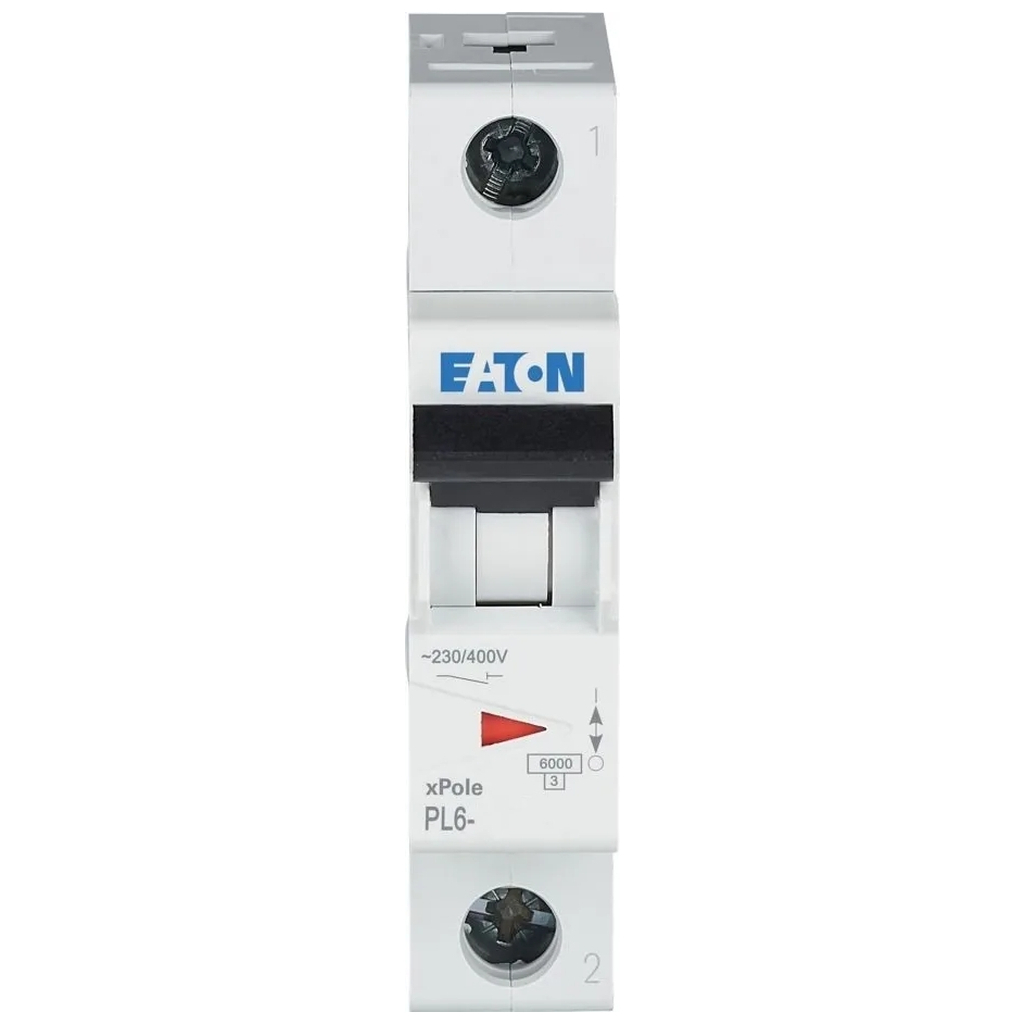 Автоматичний вимикач Eaton 1-п. М1 В 10А PL6 6кА - зображення 2