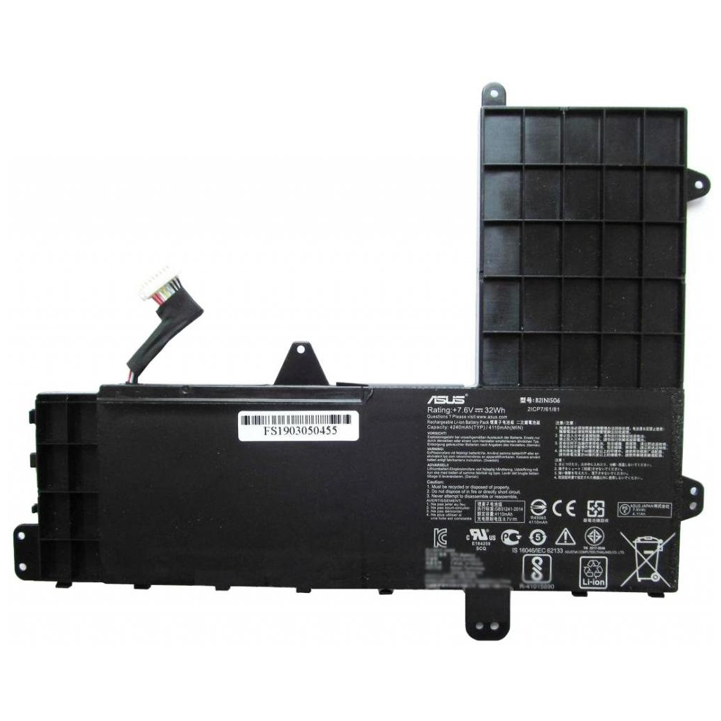 Акумулятор до ноутбука ASUS E502 B21N1506, 4240mAh (32Wh), 2cell, 7.6V, Li-ion (A47729) - зображення 1