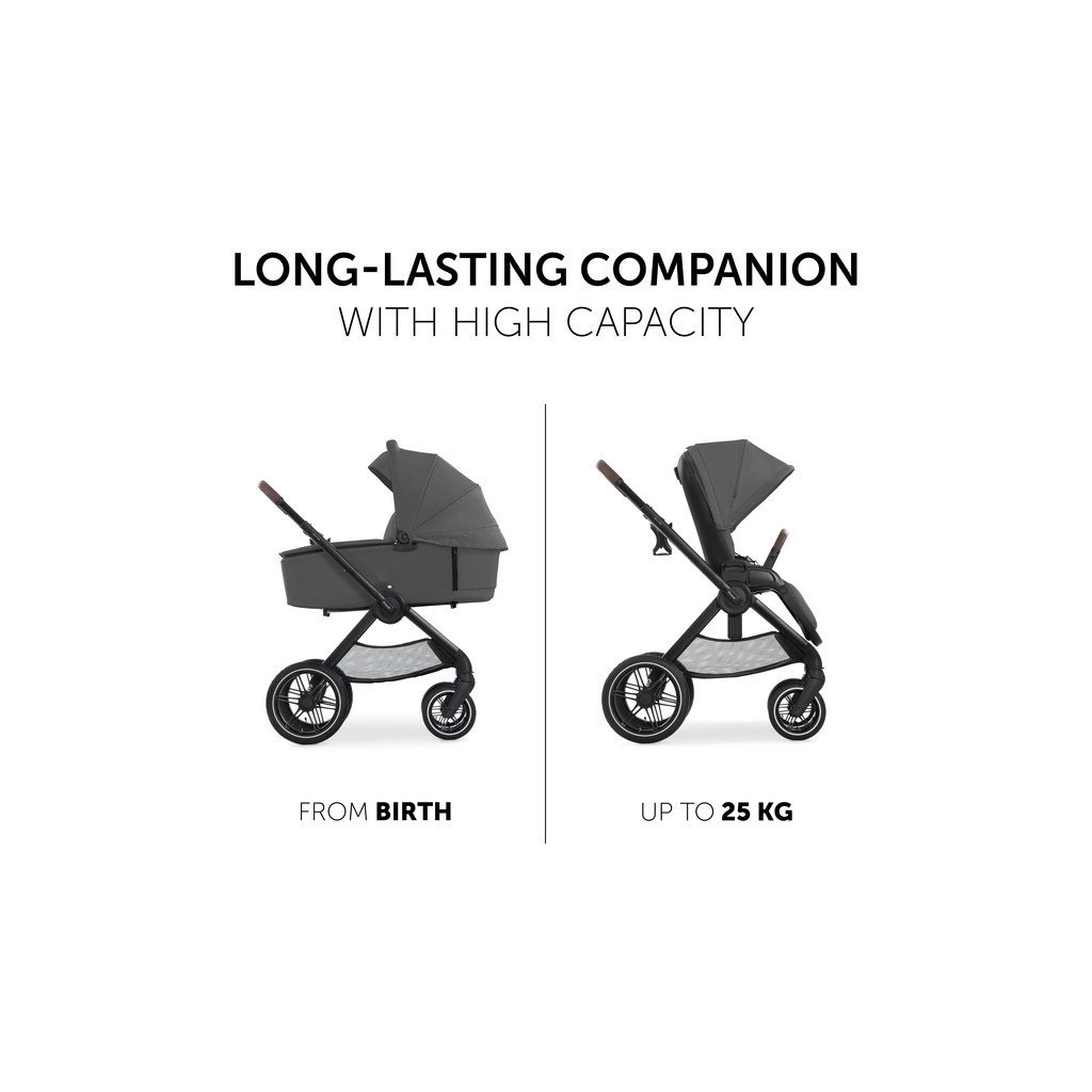 Коляска Hauck 2 в 1 Walk N Care Air (Dark Grey) (16548-5) - зображення 3