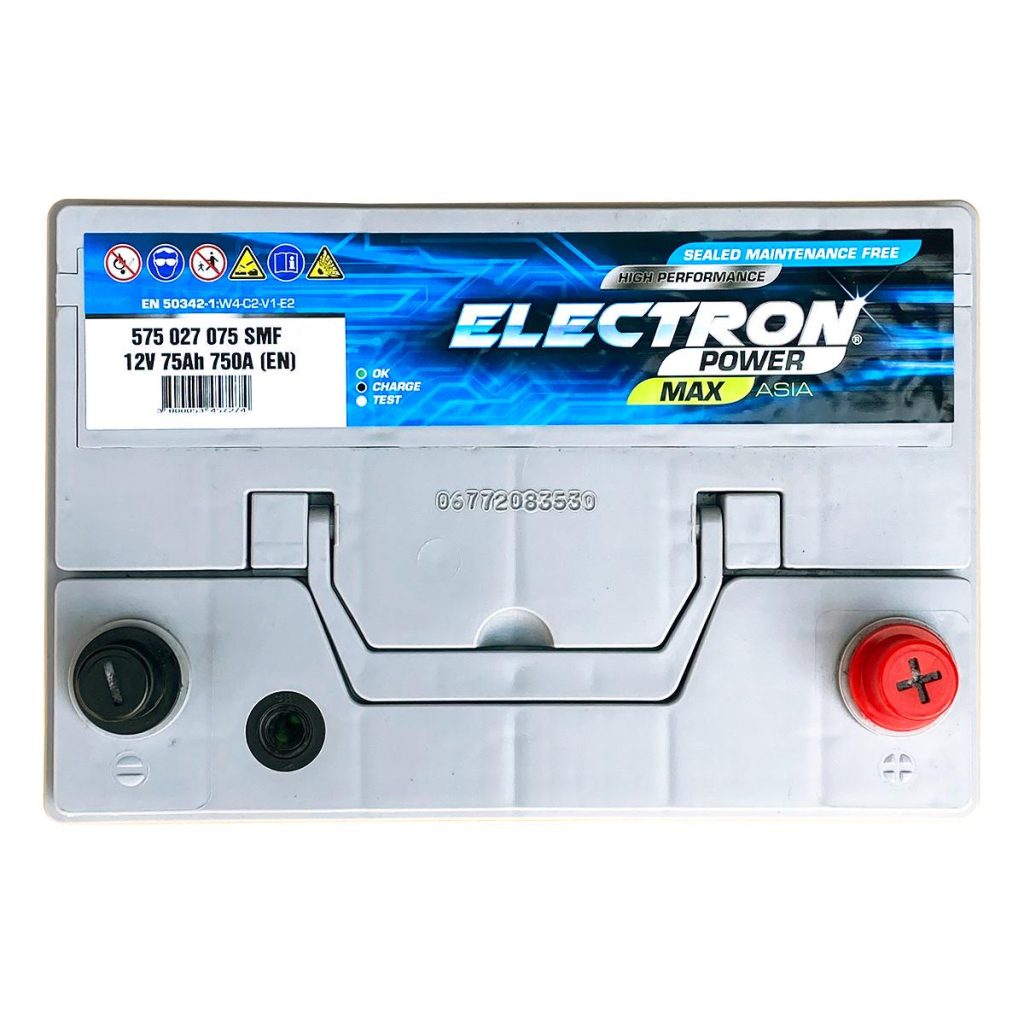 Акумулятор автомобільний ELECTRON POWER MAX 75Ah ASIA (+/-) (750EN) (575 028 075 SMF) - зображення 2