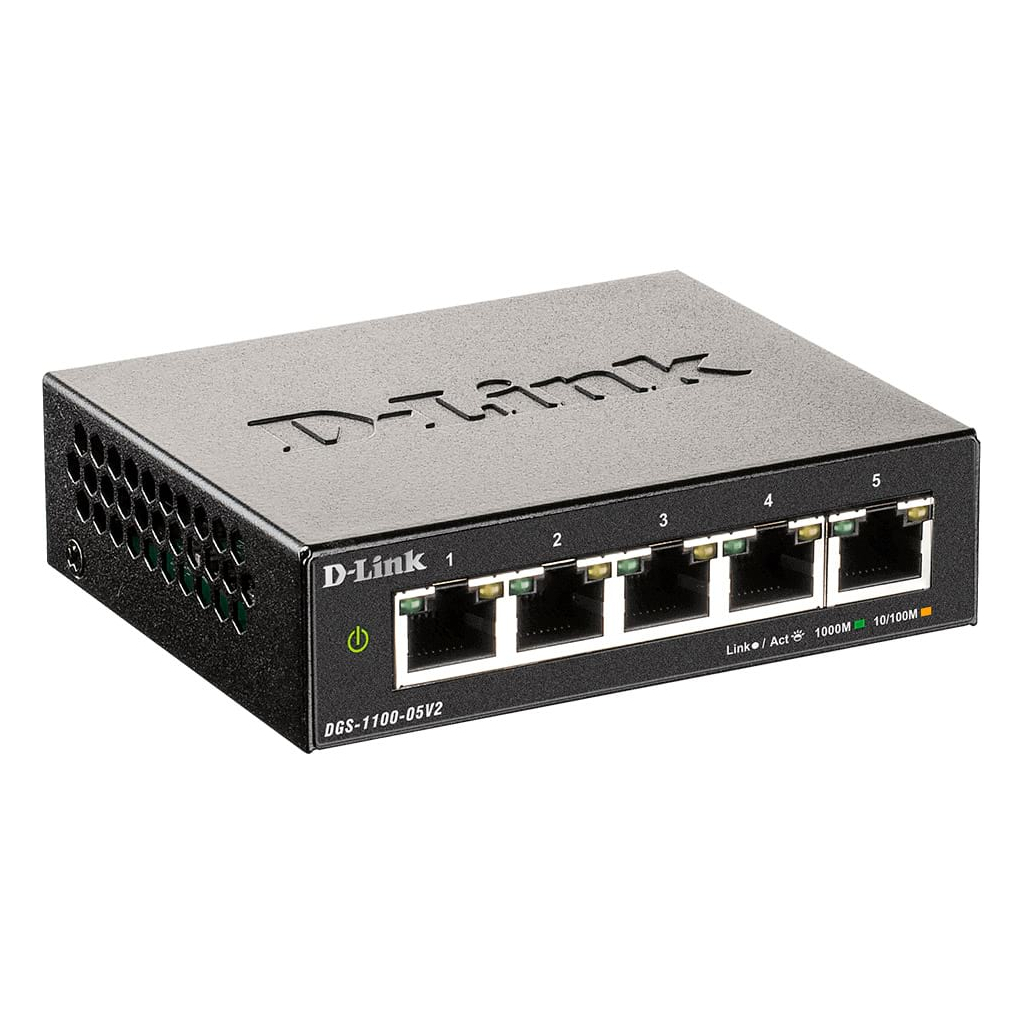 Комутатор мережевий D-Link DGS-1100-05V2 - зображення 2