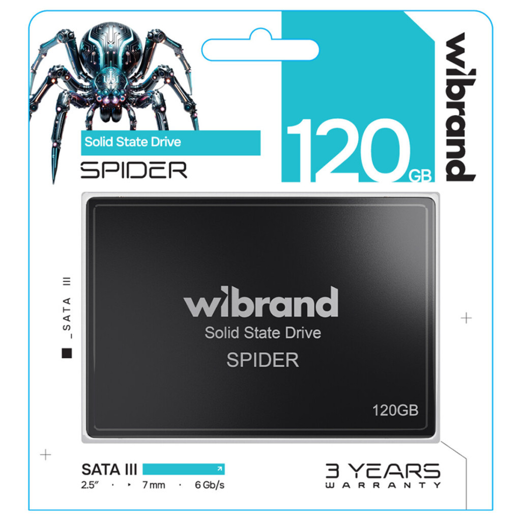 Накопичувач SSD 2.5" 120GB Spider Wibrand (WI2.5SSD/SP120GBST) - зображення 2