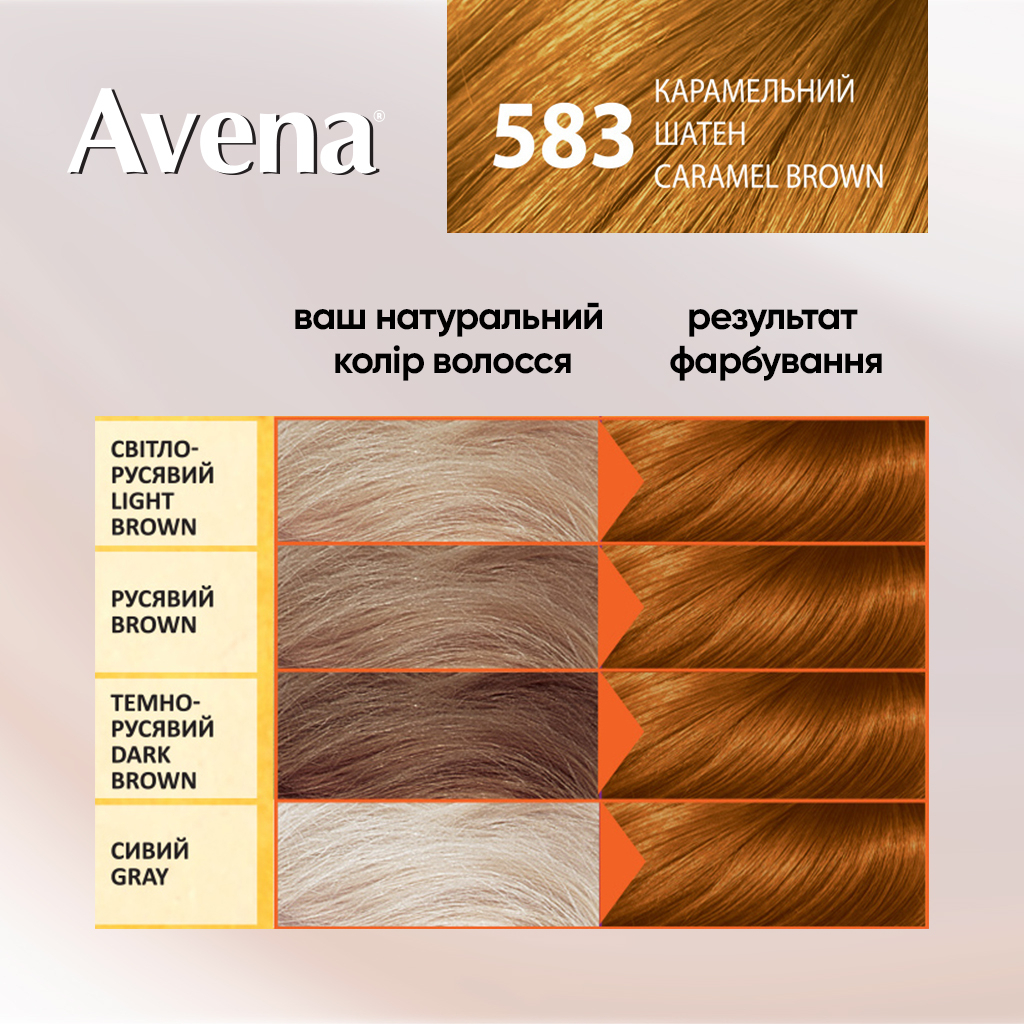 Фарба для волосся Acme Color Avena Gloss Color Стійка 583 - Карамельний шатен (4823115502629) - изображение 5
